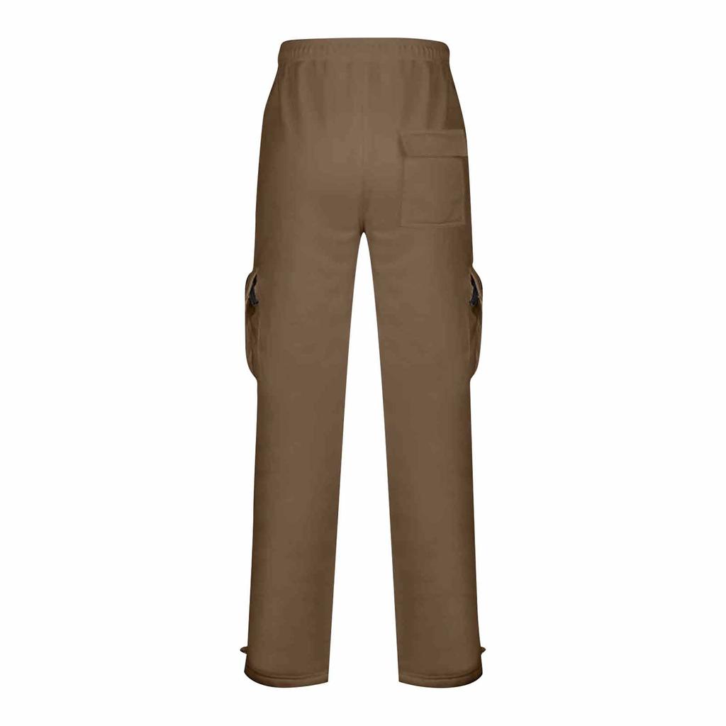 Spodnie męskie ze ściągaczem i wieloma kieszeniami, swobodne, spodnie trekkingowe, spodnie bawełniane twill