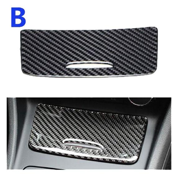 

Стайлинг автомобиля, декоративная наклейка с центральным управлением, автомобильные аксессуары Mercedes, углеродное волокно для Benz GLA CLA200 220 260 Central Control-b