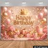 Sfondo per banner di celebrazione del compleanno planare 2D - Tema lusso oro, adatto per riunioni familiari e celebrazioni in ufficio