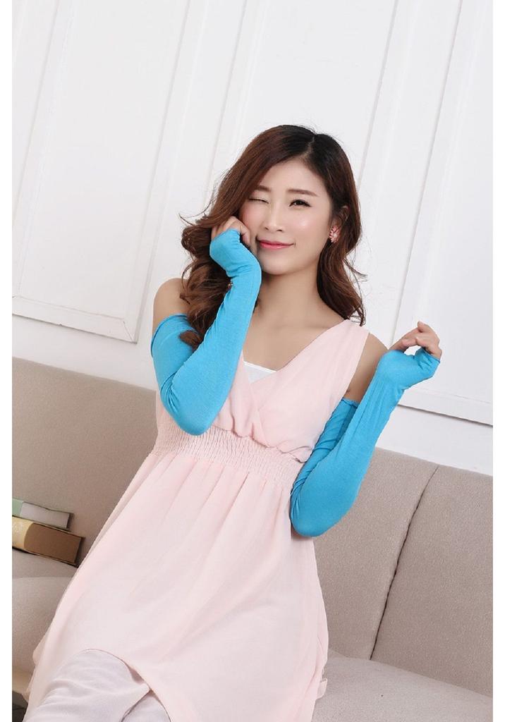 Nice Sale Multifunctional Cool Cotton Hot Colors Women Fashion Candy Arm Gloves Fingerless Long