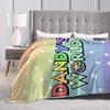 Manta Gourdy del Mundo de Dandy Manta Decorativa de Franela para Sala de Estar Suave Cálida Calidad Personalizada Colcha