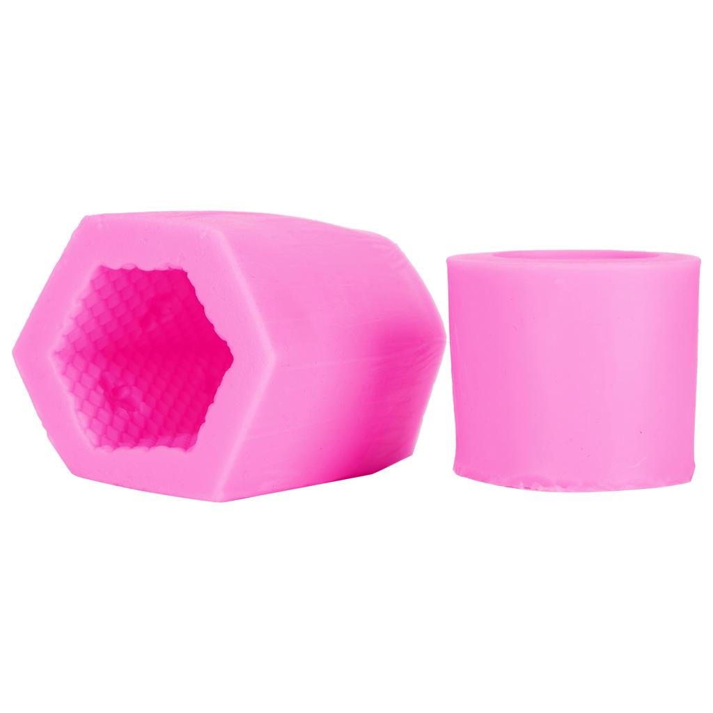 Beehive Candle Soap Mold DIY Silicone Cake Chocolate Candly Mold Accessory (Pink)