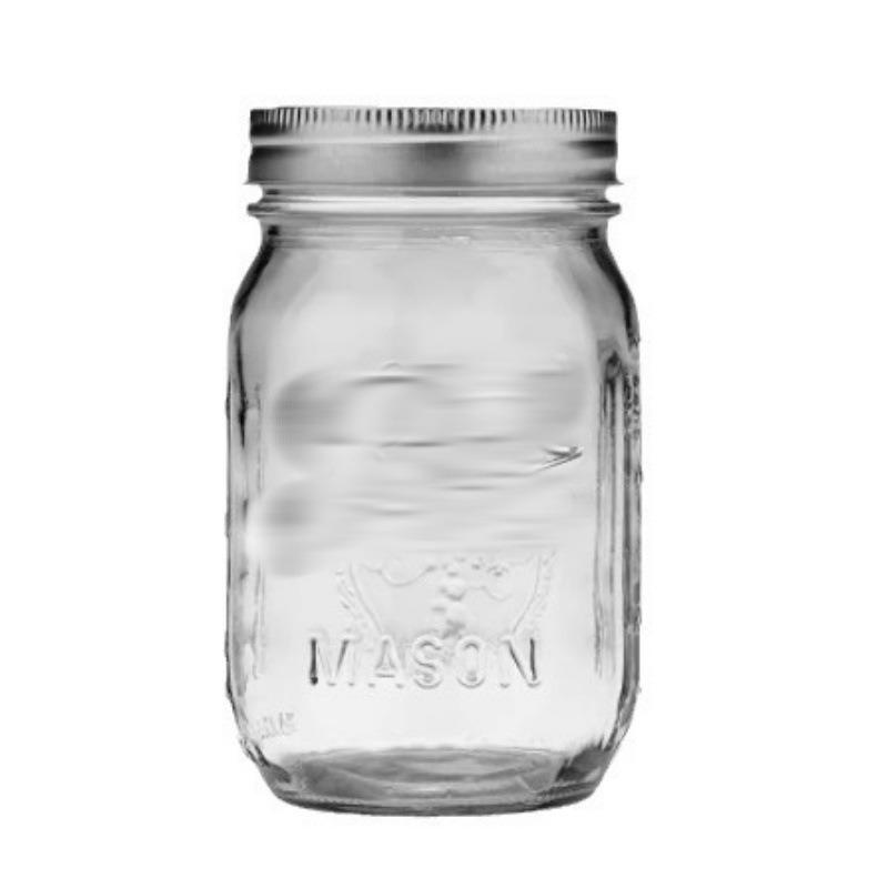 צנצנות מייסון בכמויות גדולות מלח ופלפל עם מכסה זכוכית מותאמת אישית מיני סיטונאי פה רגיל לשימורים