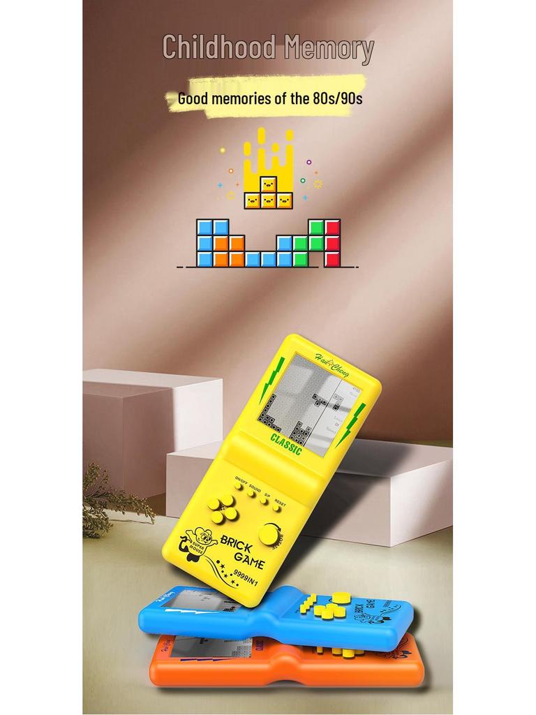 Klasyczna 3,5-calowa retro konsola do gier Tetris dla dzieci
