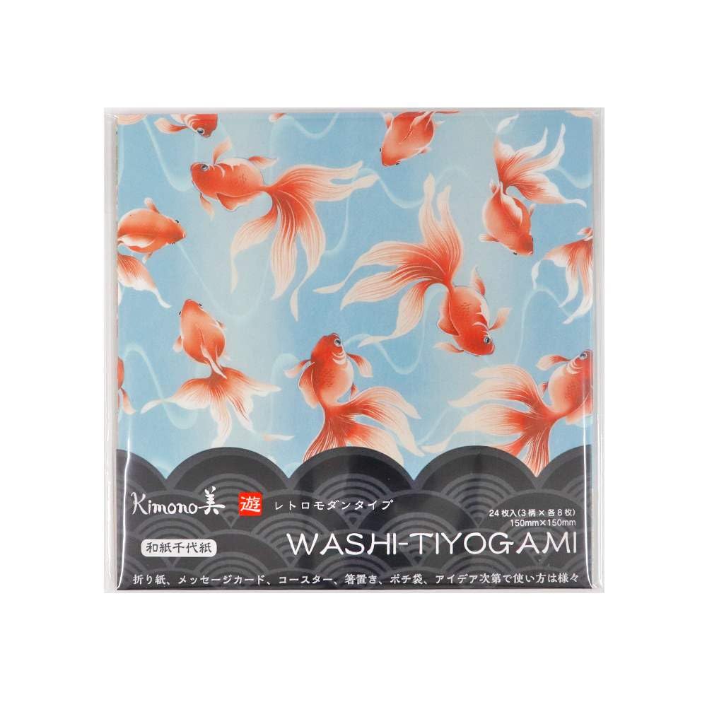 Kimono Beauty Washi Chiyogami 3 Play 24 Sheets Patterns x 8 Sheets Washi 2022 Paper, Patterns, (3 Each), Origami, Paper, No.