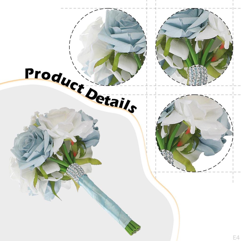 Silk Flower Bouquet for Weddings, Home Decor, And Celebrations
