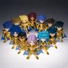 10cm Saint Seiya Anime Figure Myth Cloth Leo Aiolia Aquarius Camus Cancer DeathMask Golden Zodiac Knight Japanese Dolls Hobbies