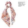 Hair Tie Floral Print Long Ribbon Hair Rope Easy to Wear Bun Half-Tied Hairstyles Ponytail Holder Hair Accessory