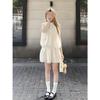 French Sweet First Love Sleeveless Neck Dress Casual Summer New Bow Tie Small Skirt