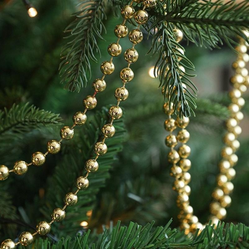 5m Christmas Bead String Christmas Tree Festive Decoration Party 5M Length String Chain Wedding Christmas Decorative Accessories