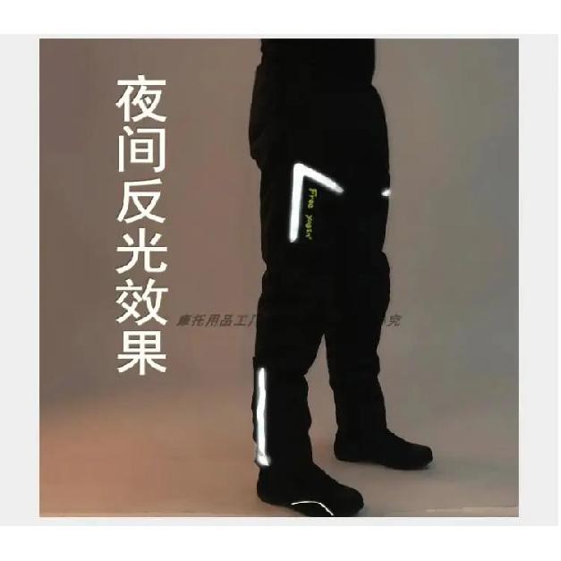 Wind-proof and warm-keeping equipment for motorcycle riding pants; fall-proof and quick-release pants in winter