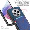 Phone Case For Xiaomi Redmi 14C 4G/14R 5G/Poco C75 4G Retro Jean Cloth Texture Leather Back Cover Card Holder
