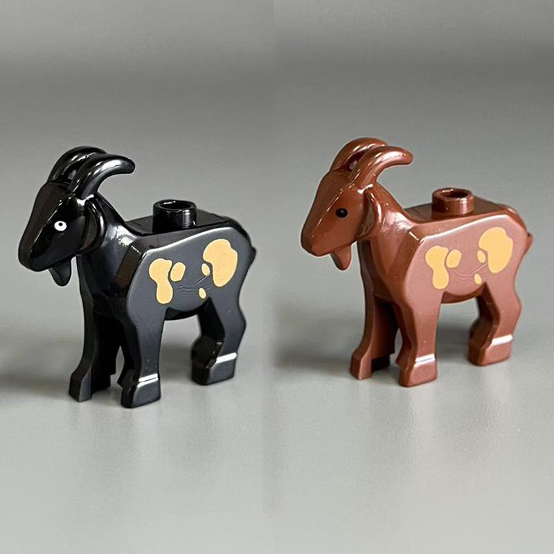 MOC Animal Scene Building Blocks Zoo Elephants Giraffes Chimpanzee Camels Goats Camel Parrots Pigeon Accessories Bricks Toys N09