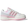 Adidas Originals Forum Bold Stripes Comfortable Versatile Low-Top Skate Shoes Women Sneakers White Pink ID0404