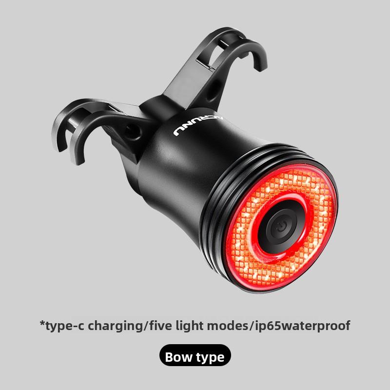 Bicycle Intelligent Induction Brake Tail Light Road Car Warning Light Outdoor Bicycle Light Sensing Riding Light