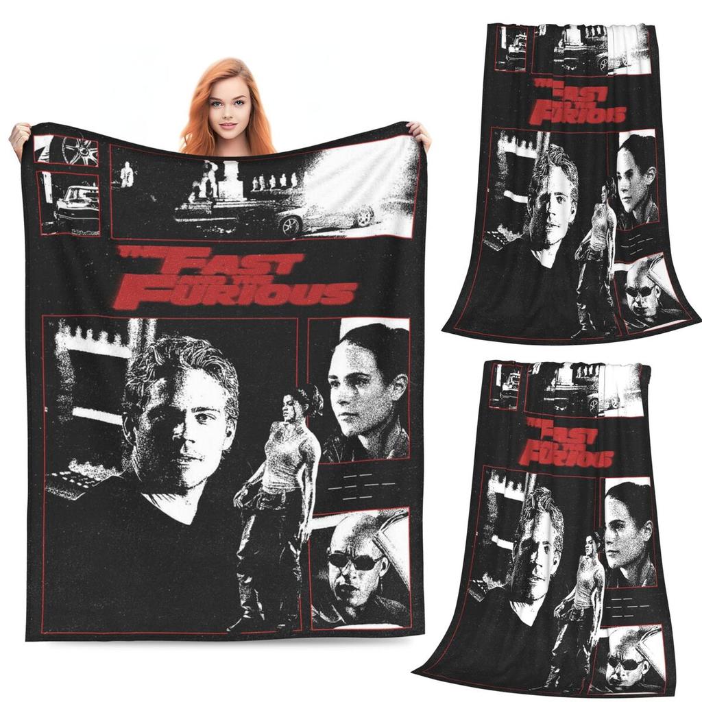 Fast & Furious Blankets Soft Warm Flannel Throw Blanket Bedding for Bed Living room Picnic Travel Home Couch