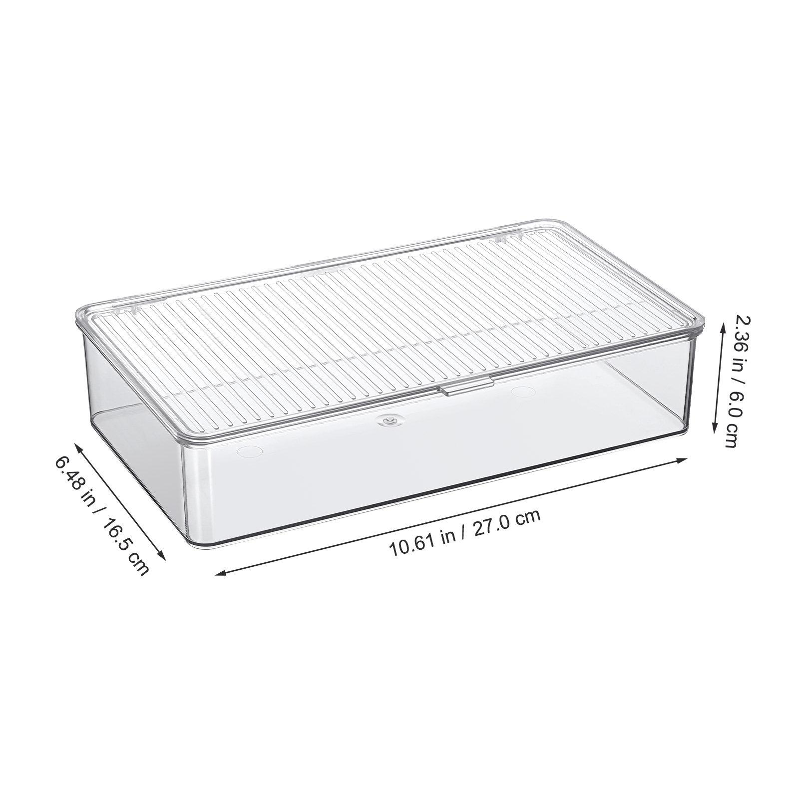 

Dustproof Plastic Cutlery Organizer Box Transparent Kitchen Storage Rack Utensil Case Tableware Holder Stackable Storage Box прозрачный