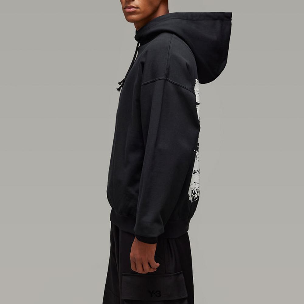 Y-3 GFX Hoodie Black Unisex Tops JN4882