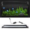 LED Aquarium Light Full Spectrum   Slim Heat Dissipation   Proof Fish   Light with Extendable Brackets Black