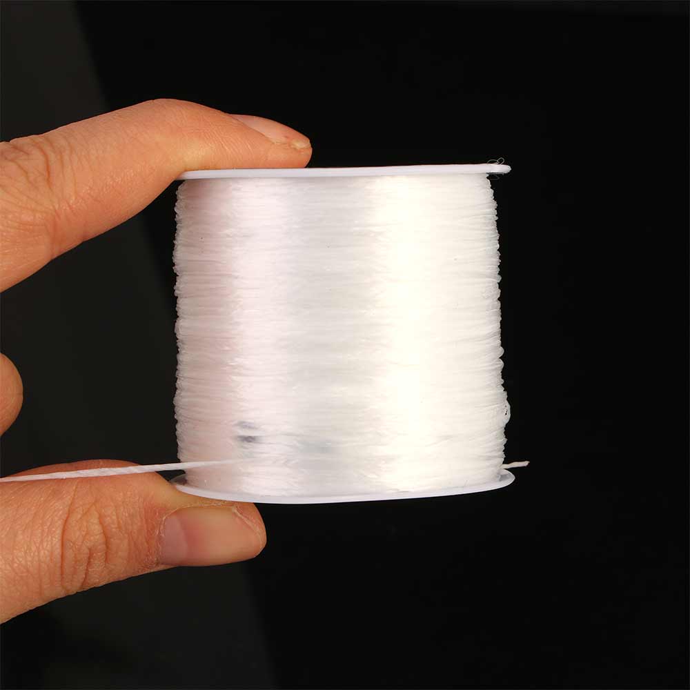 60m 0.8mm Flat Elastic Crystal Jewelry Cord Beading String Strong Stretchy Thread Cords For DIY Necklace Bracelet Jewelry Making