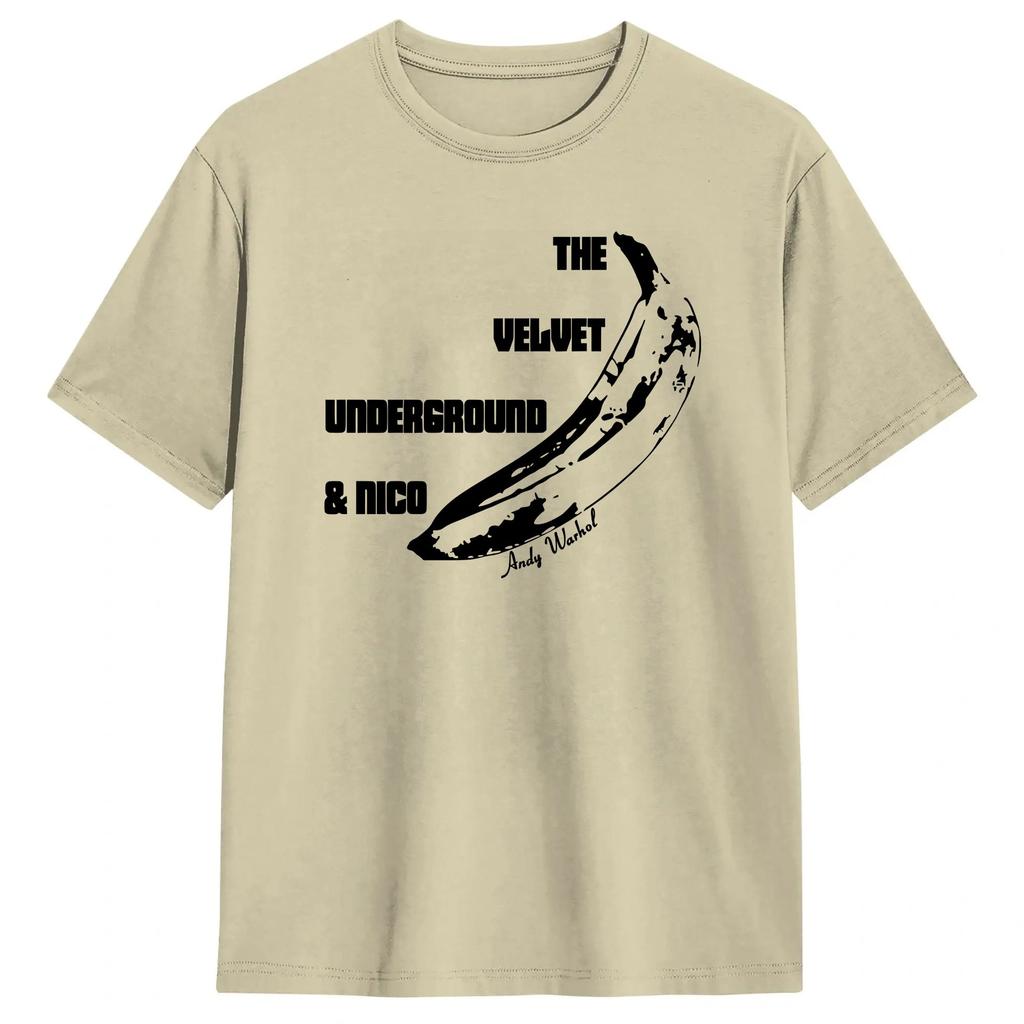 Unisexs Velvet Underground Andy Warhols Run Run Run T Shirt Cotton Clothing Leisure Short Sleeve Round Collar Tee Shirt Unique
