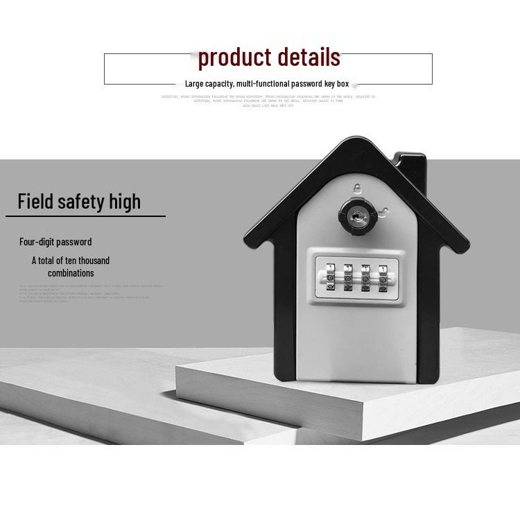 Dual-Access Combination Lock Key Box for Homes & Construction Sites