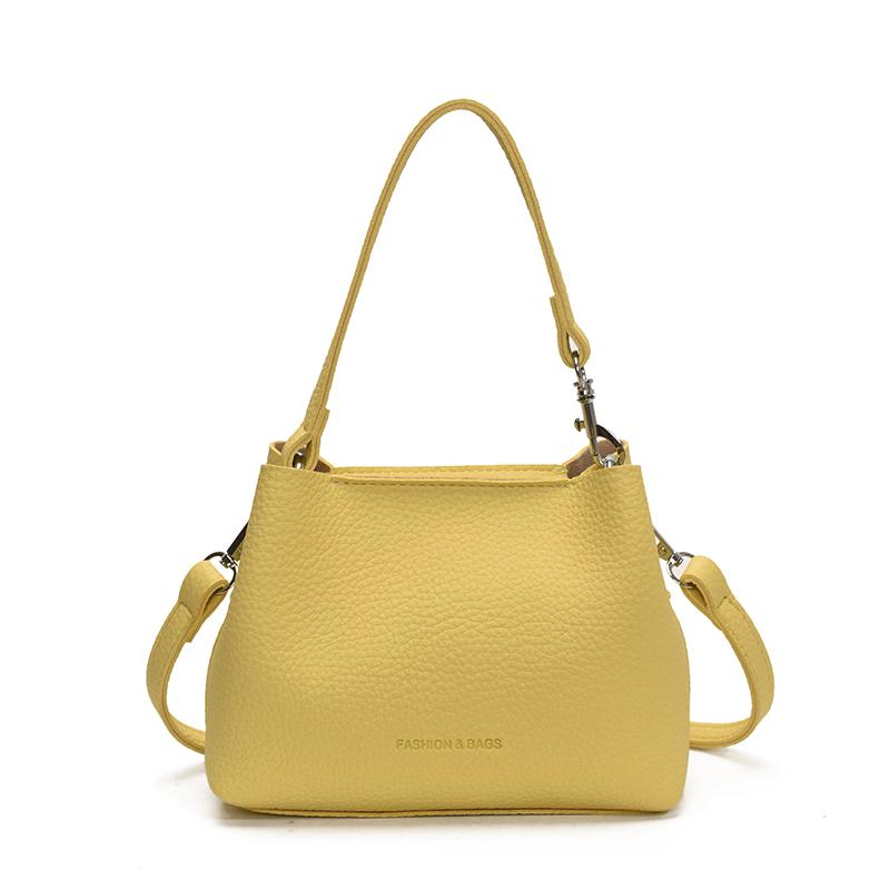 

Lightweight Summer High-end Commuting Phe Small Crossbody Bag for Women Light Luxury Large Capacity Work Bucket Bag жовтий