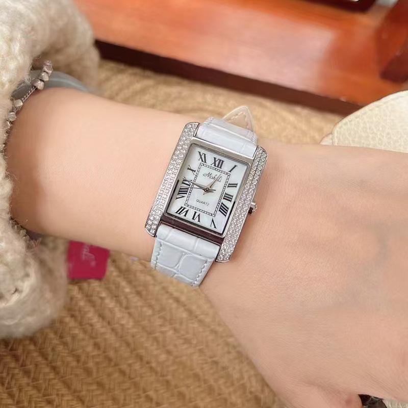 Ladies Strap Roman Square Fashion Waterproof Trade Ladies Watch