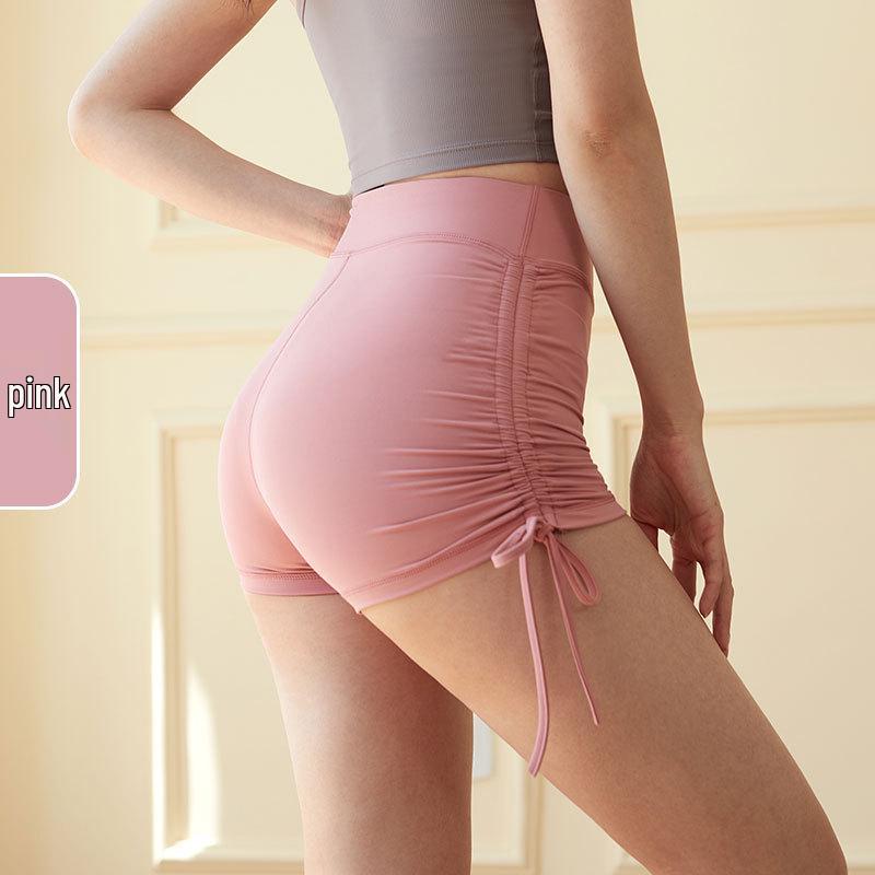 Damen Sommer Yoga Kordelzug Shorts - Hüfthebend, Outdoor- & Lauf-freundliche Fitness Hotpants