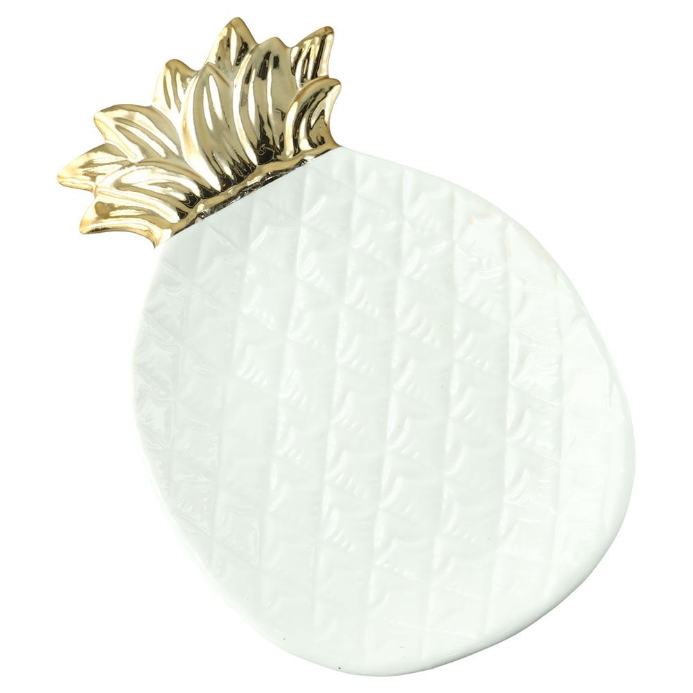 Pineapple Spoon Holder Ceramic Counter Spatula Kitchen Decor Spoon Rest Kitchen