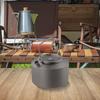 Compact Storage Camping Teapot Ti Kettle Efficient Fuel Use