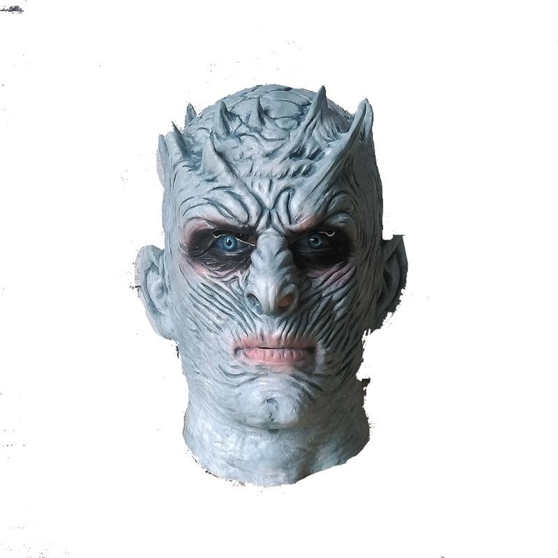 Game of Thrones cosplay Alien Night King Headgear Halloween Horror Haunted House Props Latex Mask