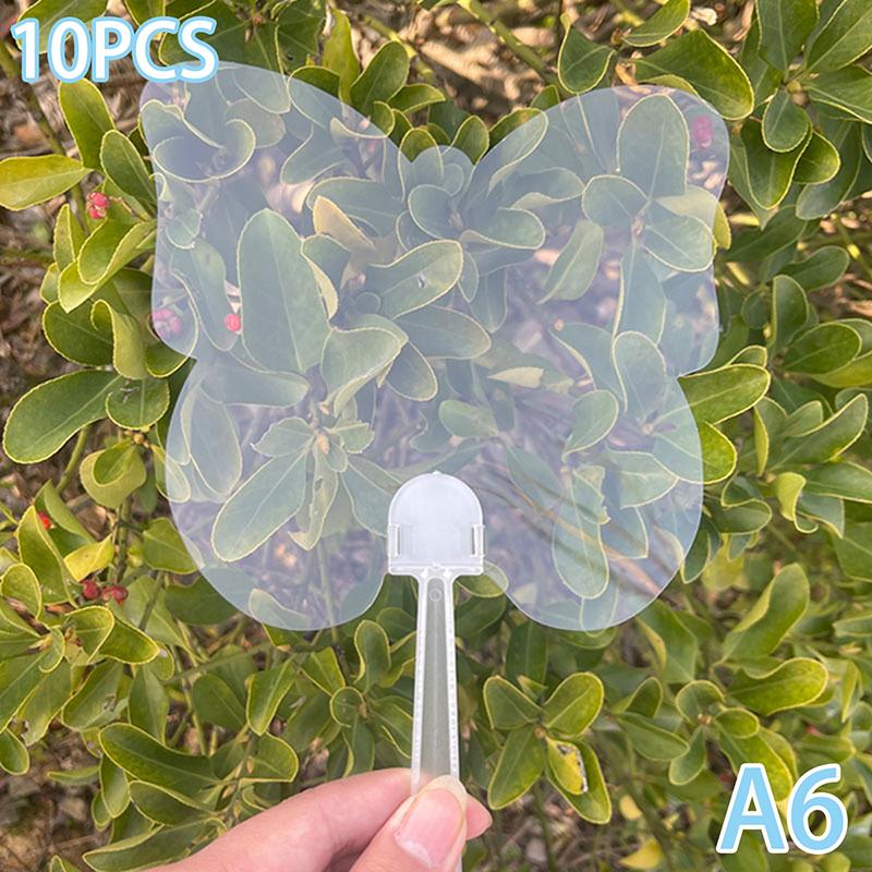 10pcs Blank Plastic Transparent Fans Children DIY Art Fan Wedding Birthday Party Back Gifts Girlfriend Boyfriend Creative Gifts