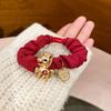 Zinc Zinc Alloy Zodiac Horse Hair Rope Red Cloth Rope Chinese Children Hair Band  Adults Children