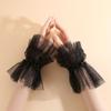 Detachable Lace Ruffled Wrist Comfortable Fake Sleeves Cuffs  Daily Accessory