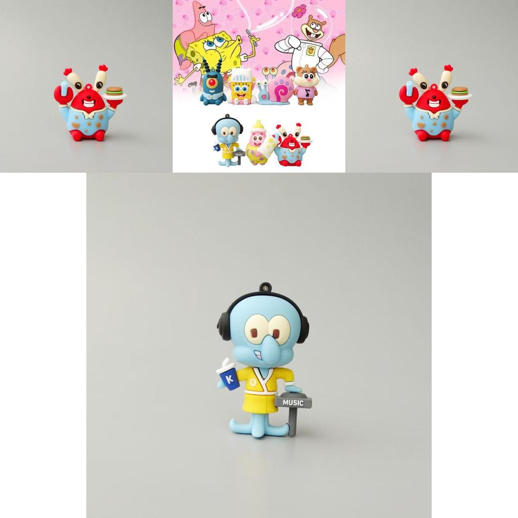 Spongebob Schwammkopf Patrick Star Figuren-Spielset Mit Schlüsselanhänger-Zubehör Für Sammler