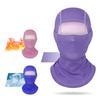 Color-Changing Riding Headgear Heat-Sensitive Fabric Elastic Fit Temperature-Sensitive Hood Heat-reacting Outdoor Headwear