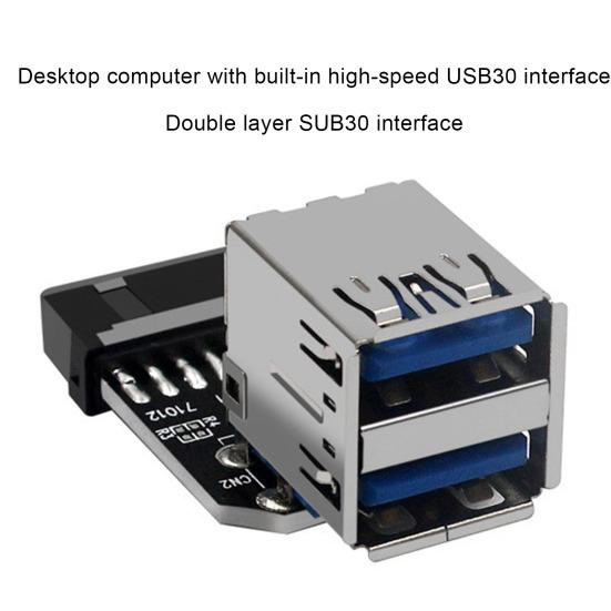USB3.0/3.1 Adapter IDC19P/20P A Female Port to USB Adapter with Inner Connection Dongle