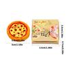 1/12 Doll House Miniature Pizza Set Food Play Model Figure With Realistic Design Safe Resin Figurine For Kid Pretend Play