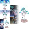 Stunning Hatsune Miku Pvc Figure Beautiful Anime Collectible Model 21cm Girl Decor