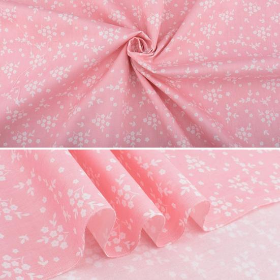 1 Set Beautiful Flower Printed Patchwork Cloth Elegant Eye-catching Fabric Sewing Cloth for Home