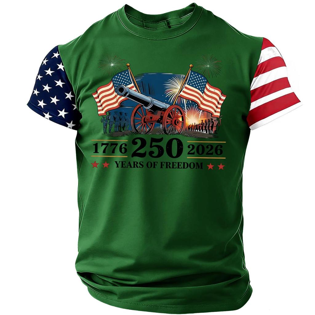 Men's Casual Round Neck Lightweight Breathable Short-Sleeve Top