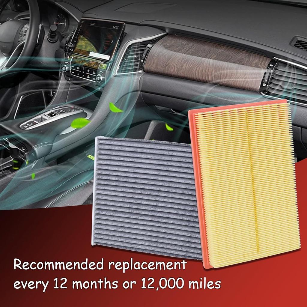 CA10677 Engine Air Filter And CF10285 Cabin Air Filter Kit Compatible With 2013-2018 Toyota RAV4 Avalon Lexus ES300H 2012-2017 Camry 2010-2012 HS250H