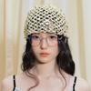 Hollow Sequin Woven Cap Y2k Beanie Hats Fashion Sequin Bucket Hat  Spicy Girls