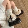 Botas de nieve grises de suela gruesa, para aumentar la altura, mullidas, nuevas, con pila espesa, cálidas, antideslizantes, de algodón mullido