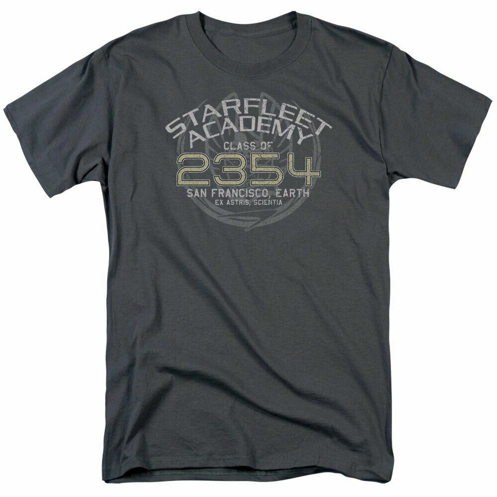 Star Trek Deep Space Nine Sisko Graduation T Shirt Licensed Sci-Fi TV Charcoal XXXL