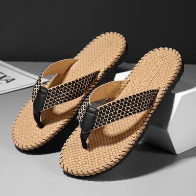 2025 Sommer Unisex Flip Flops Gewebtes Formdesign Freizeit Paarschuhe Outdoor Strandurlaub Leichte Rutschfeste Sandalen Sandalias