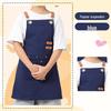 Waterproof & Oil-Proof Stain-Resistant Canvas Apron for Kitchens - Customizable Printing Available