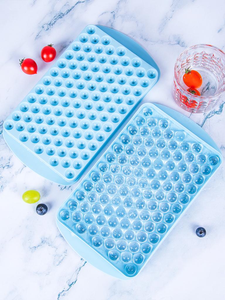 1pc Silicone Ice Cube Mold 104 Cube Ice Trays Food Grade Maker Kitchen Household Stackable Ice Trays With Covers