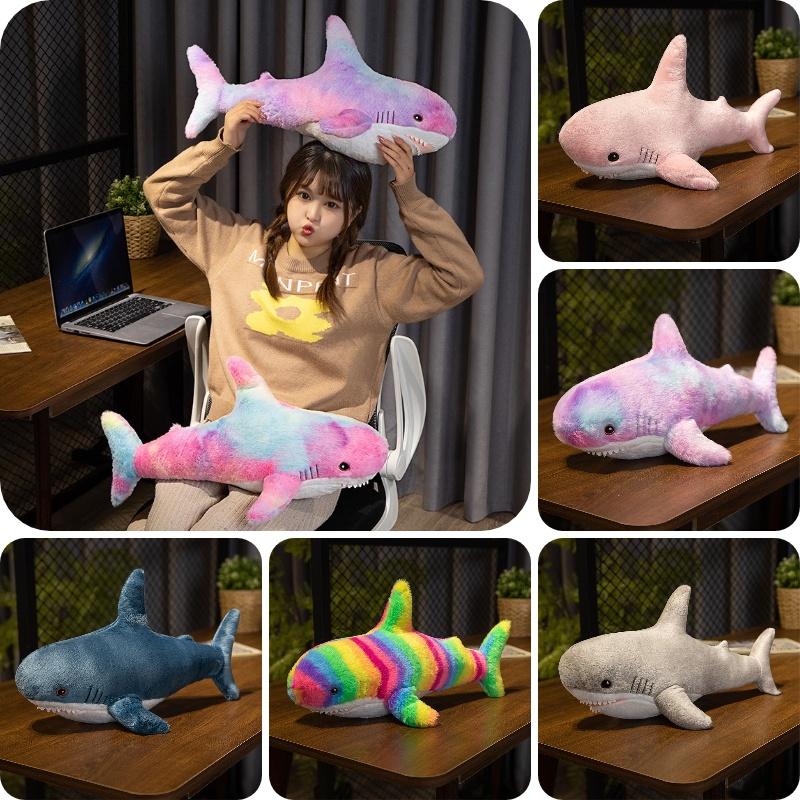 Plush Shark Pillow Toy Perfect For Bedtime Snuggles
